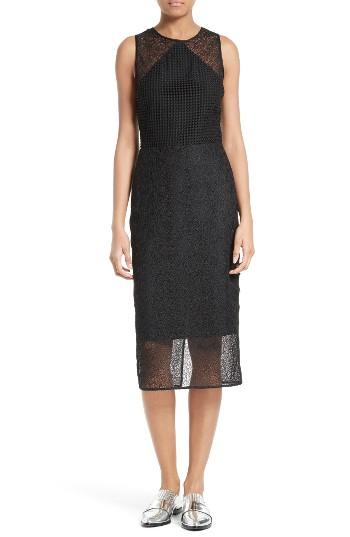 Women's Diane Von Furstenberg Mixed Lace Sheath Dress