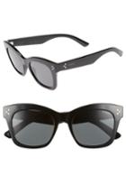 Women's Polaroid Core 51mm Polarized Sunglasses - Shiny Black