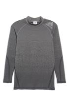 Men's Adidas Alphaskin 360 Seamless Long Sleeve T-shirt - Grey