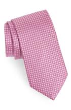 Men's Calibrate Jallot Check Silk Tie, Size - Pink