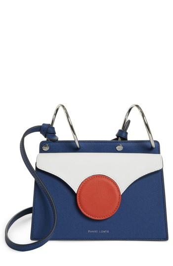 Danse Lente Mini Phoebe Leather Crossbody Bag - Blue