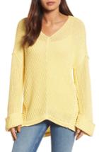 Women's Caslon Cuffed Sleeve Sweater - Yellow