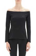 Women's Theory Off The Shoulder Fitted Top - Black