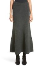 Women's Stella Mccartney Knit Wool Maxi Skirt Us / 38 It - Grey