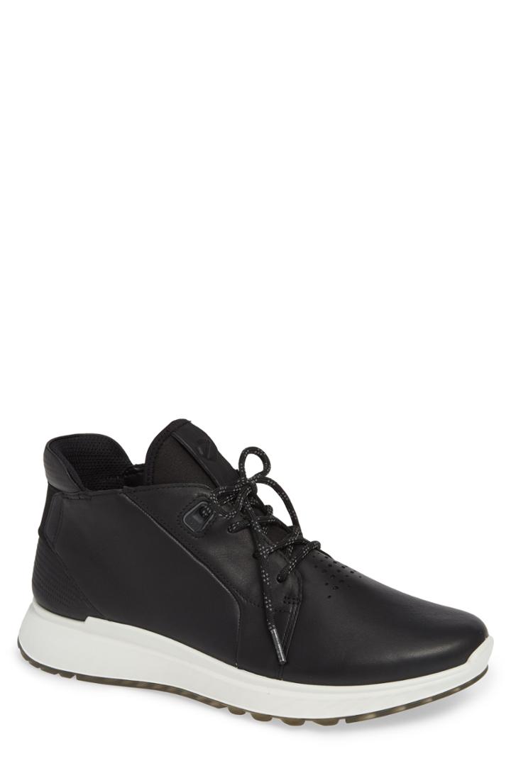 Men's Ecco St1 High Top Zipper Sneaker -9.5us / 43eu - Black