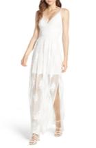 Women's Socialite Embroidered Maxi Dress - Ivory