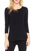 Women's Vince Camuto Ruched Sleeve Top - Black