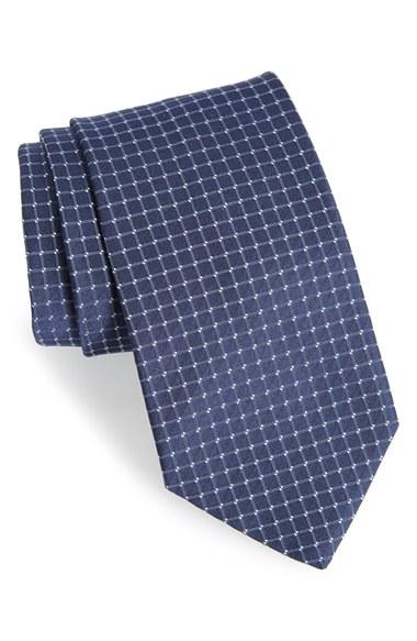 Men's Boss Geometric Woven Silk Tie