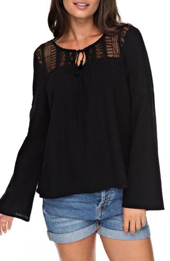 Women's Roxy Sweet Sunshine Blouse - Black