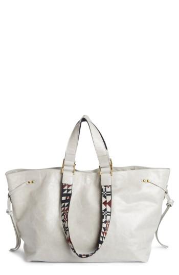 Isabel Marant Wardy Leather Shopper - Grey