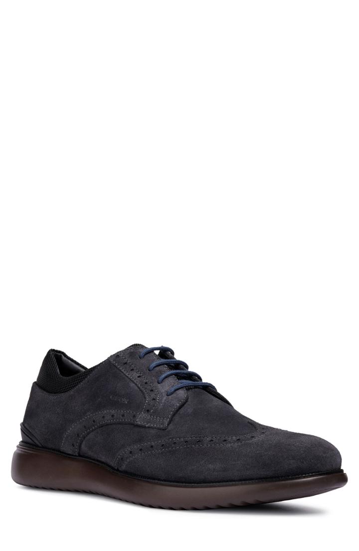 Men's Geox Winfred 6 Wingtip Us / 43eu - Blue
