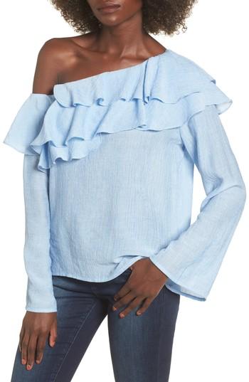 Women's Socialite Ruffle One-shoulder Top