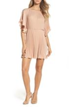 Women's Ali & Jay Papillon Pleated Satin Minidress - Metallic