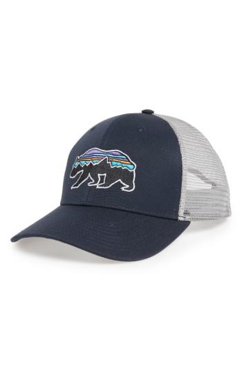 Men's Patagonia Fitz Roy Bear Trucker Cap - Blue