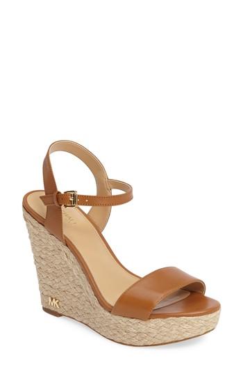 Women's Michael Michael Kors Jill Platform Wedge M - White