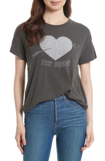Women's The Great. The Boxy Graphic Tee - Black