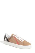 Women's Burberry Check Canvas Lace-up Sneaker Us / 35eu - Black