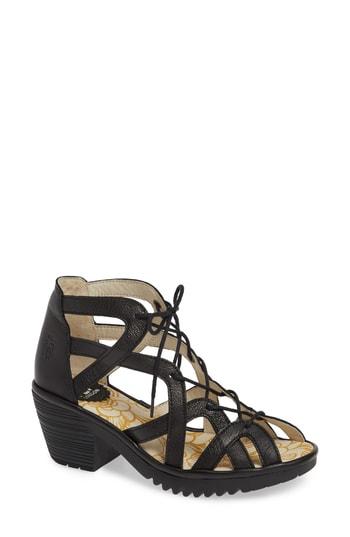 Women's Fly London Want Sandal .5-6us / 36eu - Black
