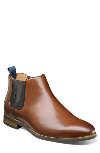 Men's Florsheim Uptown Plain Toe Mid Chelsea Boot D - Brown