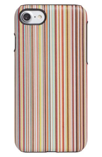 Paul Smith Multistripe Leather Iphone 7 Case -