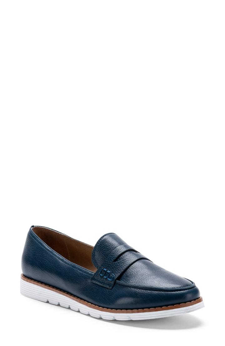Women's Blondo Waterproof Penny Loafer M - Blue