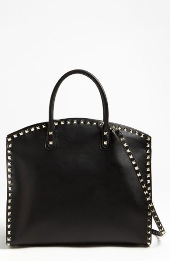 Valentino 'rockstud' Leather Dome Satchel -