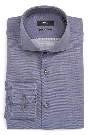 Men's Boss Jerrin Slim Fit Diamond Dress Shirt