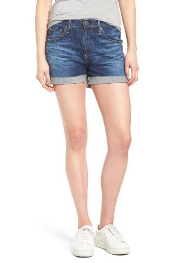 Women's Ag Hailey High Waist Denim Shorts - Blue