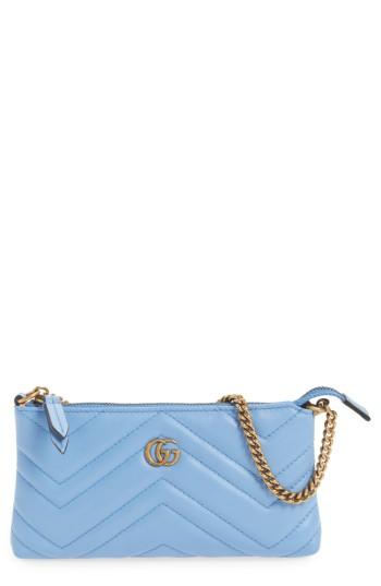 Women's Gucci Mini Gg Marmont 2.0 Matelasse Leather Pouch -