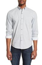 Men's W.r.k Reworked Slim Fit Diamond Print Sport Shirt - White