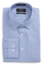 Men's Nordstrom Men's Shop Traditional Fit No-iron Check Dress Shirt .5 34/35 - Black