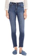 Women's J.crew 9-inch Toothpick High Waist Step Hem Jeans - Blue