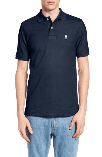 Men's Psycho Bunny The Classic Pique Polo (s) - Blue