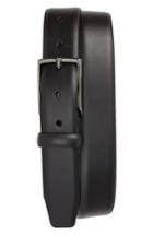 Men's Nordstrom Men's Shop Francis Pull-up Leather Belt - Black