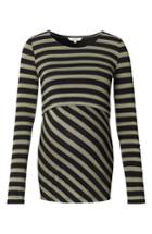 Women's Noppies Harper Long Sleeve Maternity/nursing Tee - Green