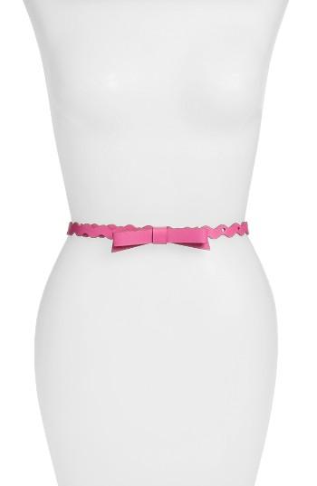Women's Kate Spade New York Rickrack Skinny Belt - Bougainvillea