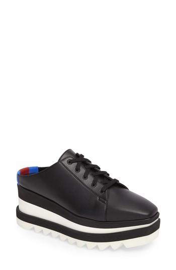 Women's Stella Mccartney Sneak-elyse Flatform Mule Us / 35eu - Black