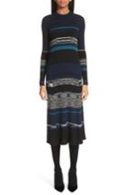 Women's Proenza Schouler Stripe Knit Midi Dress - Black