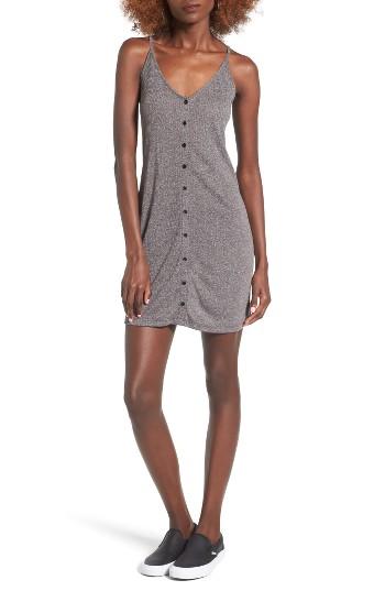 Women's Obey Barbados Rib Knit Dress, Size - Grey