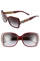 Women's Burberry 58mm Square Sunglasses - Bordeaux