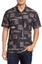 Men's Jack O'neill Kua Bay Print Sport Shirt, Size - Black