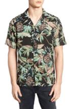 Men's Native Youth Night Beach Woven Shirt - Black