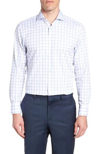 Men's Boss Mark Sharp Fit Grid Dress Shirt