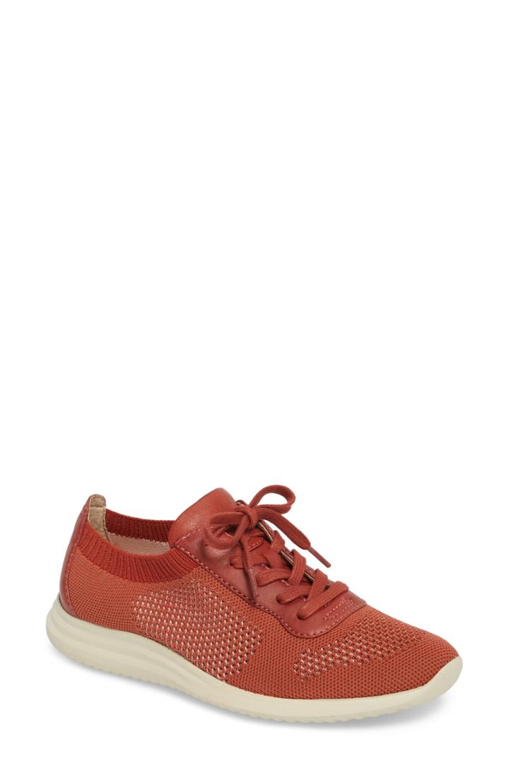 Women's Sofft Novella Sneaker .5 M - Orange