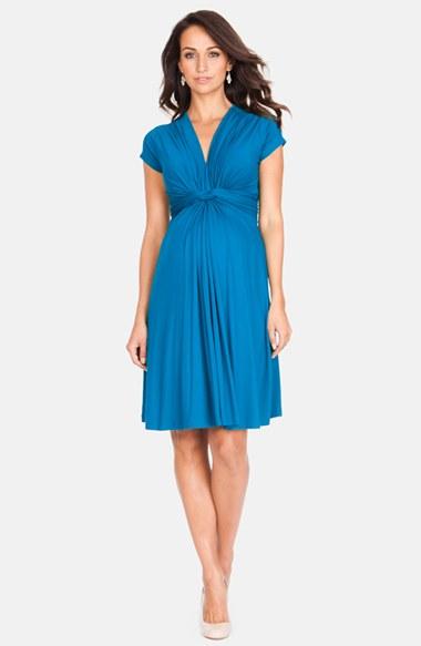 Women's Seraphine 'jolene' Front Knot Maternity Dress - Green