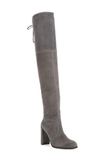 Women's Stuart Weitzman Hiline Over The Knee Boot .5 M - Burgundy