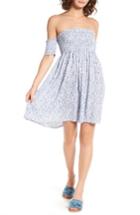 Women's Sun & Shadow Smocked Off The Shoulder Dress