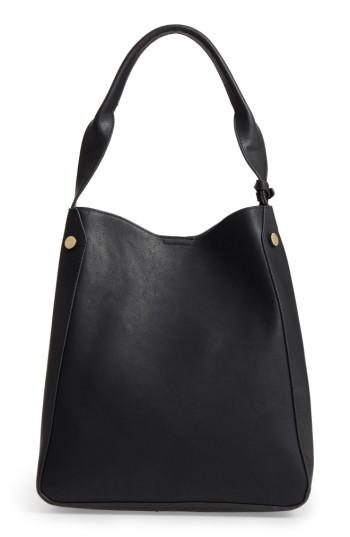 Sole Society Alani Faux Leather Shoulder Bag - Black