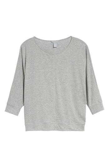Women's Caslon Off-duty Dolman Sleeve Tee, Size - Grey