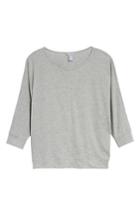 Women's Caslon Off-duty Dolman Sleeve Tee, Size - Grey